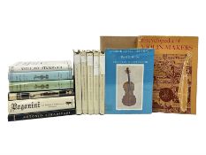 Fourteen books on violins and violin makers including Henley William: Universal Dictionary of Violin