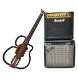 Aria Sinsonido mahogany electric travel guitar