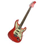 Burns Cobra Club Series electric guitar in fiesta red