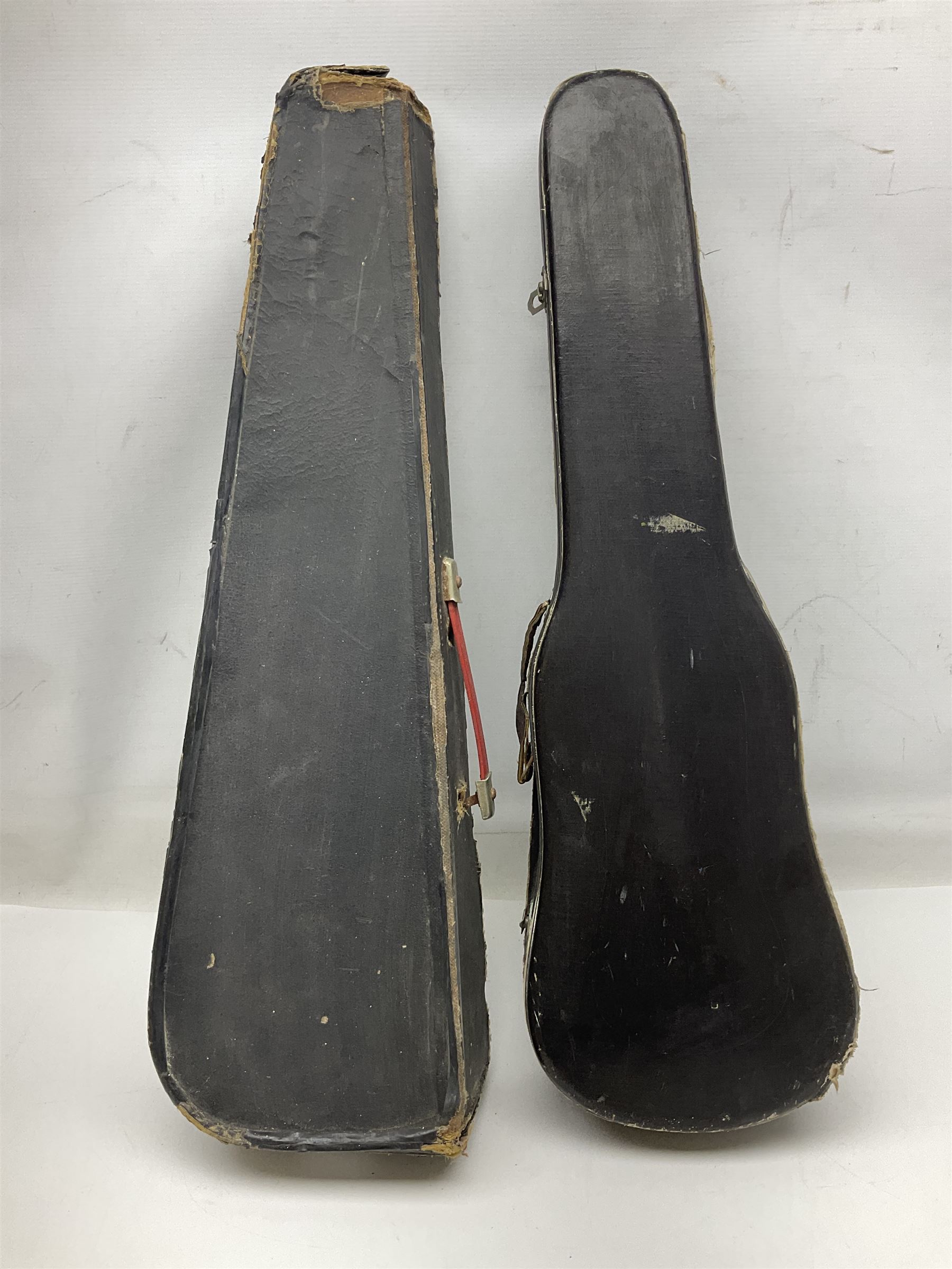 Chinese Parrot violin with 35.5cm two-piece back; L59.5cm in carrying case; and early 20th century G - Image 34 of 34