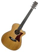 Sigma GMC-1E semi-acoustic guitar with cut-away body