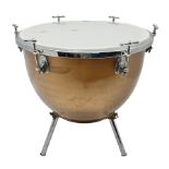 Timpani drum with coppered finish to the bowl