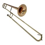 Sebastian Bucklet Aquae Sulis copper and brass trombone No.0910004; in lightweight carrying case; an