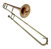 Sebastian Bucklet Aquae Sulis copper and brass trombone No.0910004; in lightweight carrying case; an