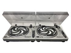 Pair of Numark TT-1510 DJ belt-drive turntables