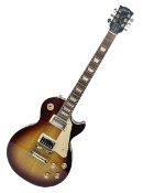 2021 USA Gibson Les Paul Standard guitar Model No LPS600B8NH1 with tobacco sunburst finish; serial n