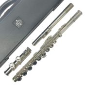 Buffet Crampon Model BC6010 silver plated three-piece flute