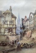 Paul Marny (French/British 1829-1914): 'Abbeville - Normandy'