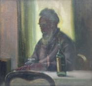 Olive Bagshaw (Northern British fl.1965-1978): Old Man Drinking