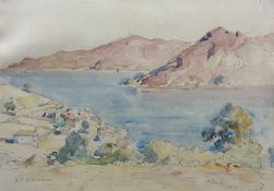 Lionel Townsend Crawshaw (Staithes Group 1864-1949): 'Piano Corsica'