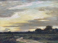 Arthur A Friedenson (Staithes Group 1872-1955): 'On Stoborough Common - Evening'