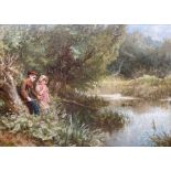 Henry Le Jeune ARA (British 1819-1904): Children Fishing
