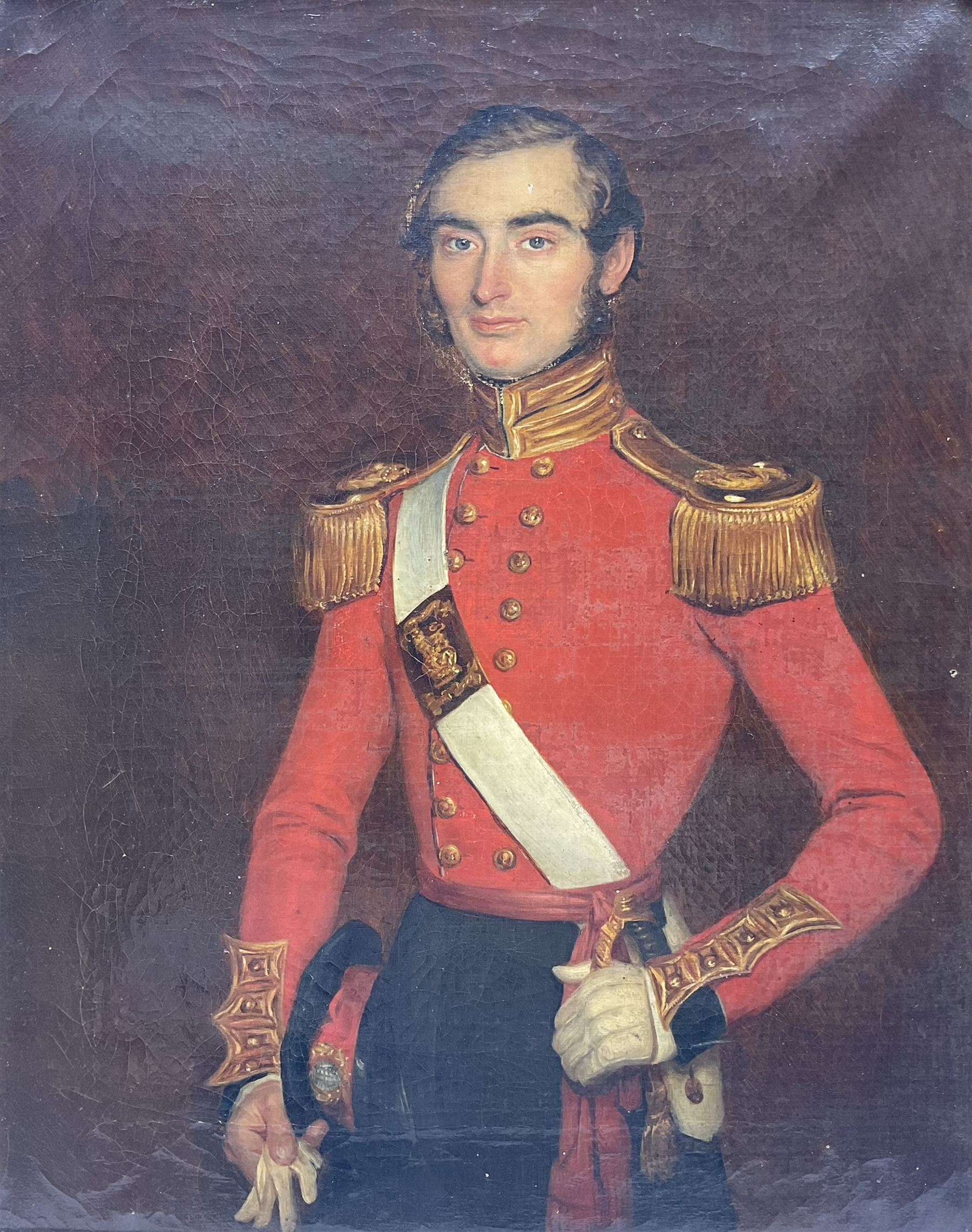 English School (Mid 19th century): Portrait of Major General Richard George Connelly - Image 5 of 8