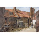 Elias Mollineaux Bancroft (British 1846-1924): 'Farmstead near Whitby' watercolour unsigned