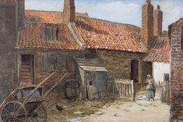 Elias Mollineaux Bancroft (British 1846-1924): 'Farmstead near Whitby' watercolour unsigned