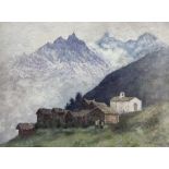 William West (British 1801-1861): 'Findelen' - Zermatt Switzerland