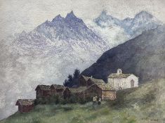William West (British 1801-1861): 'Findelen' - Zermatt Switzerland