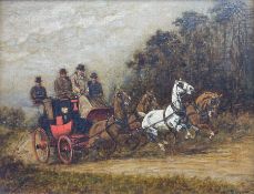 George Wright (British 1860-1942): The Stagecoach