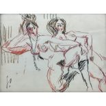 Gen Paul (French 1895-1975): Two Nudes
