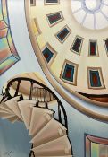 Joy Lomas (British Contemporary): The Rotunda Ceiling - Scarborough