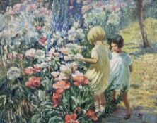 Follower of Dorothea Sharp (British 1874-1955): Children in the Garden