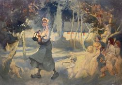 Richard Edward Clarke (British 1878-1954): 'The Haunted Orchard'