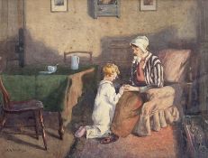 Albert George Stevens (Staithes Group 1863-1925): Bedtime