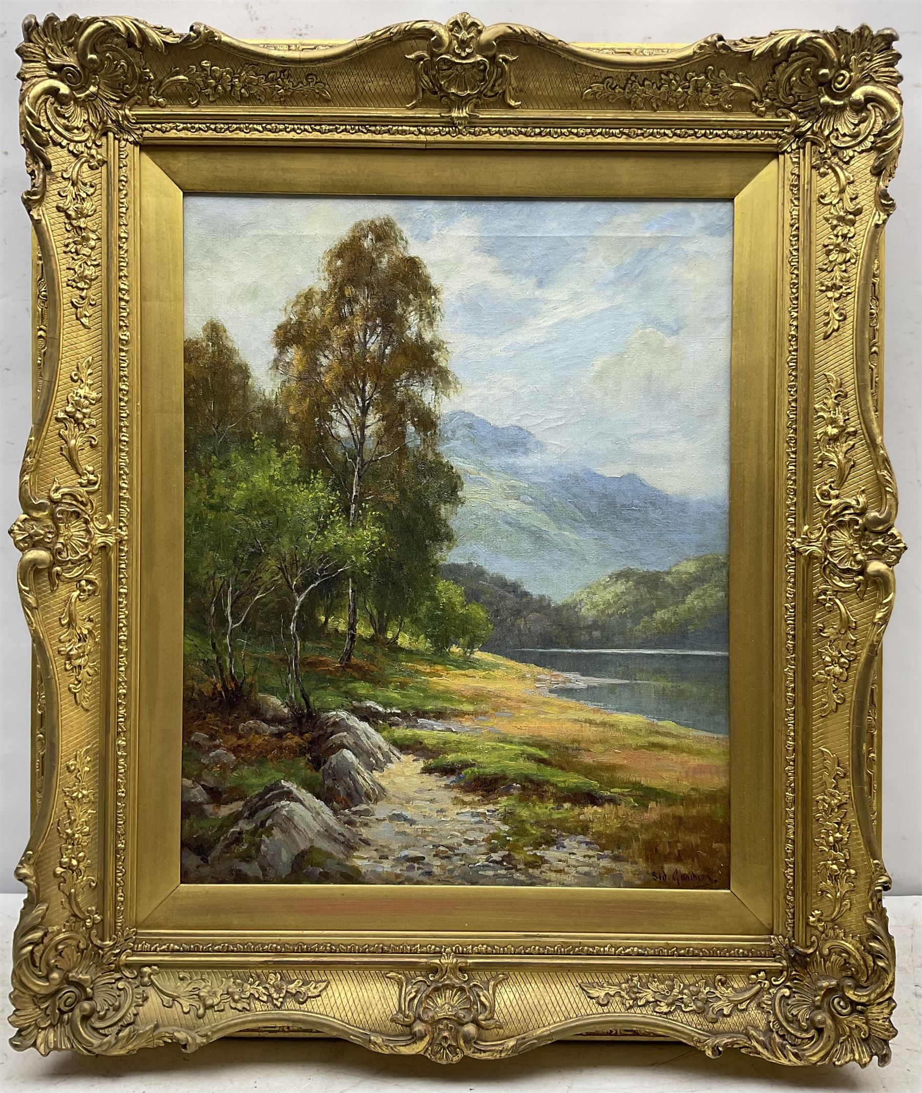 Sidney Valentine Gardner (Staithes Group 1869-1957): 'In the Trossachs' - Image 2 of 4