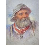 John Murray Drummond (Scottish 1802-1889): Fisherman Smoking a Pipe