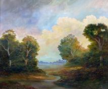 Bruce Kendall (British Contemporary): 'Suffolk Landscape'