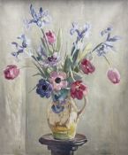 Owen Bowen (Staithes Group 1873-1967): Still Life of Spring Flowers