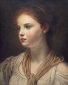 James George (British fl.1826-1838): Portrait of a Young Girl