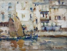 William (Fred) Frederick Mayor (Staithes Group 1866-1916): Boats at Cassis