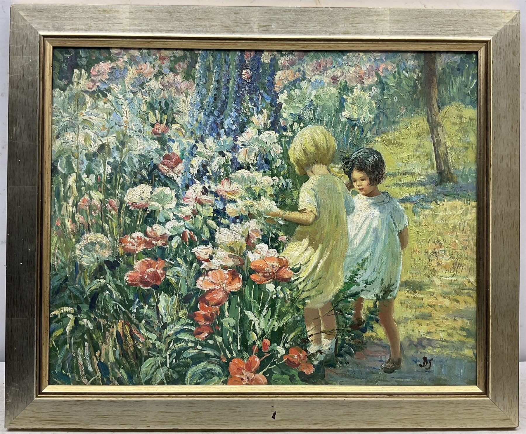 Follower of Dorothea Sharp (British 1874-1955): Children in the Garden - Image 2 of 4