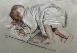 Robert Sargent Austin RA RE RWS (British 1895-1973): 'Sleeping Baby'