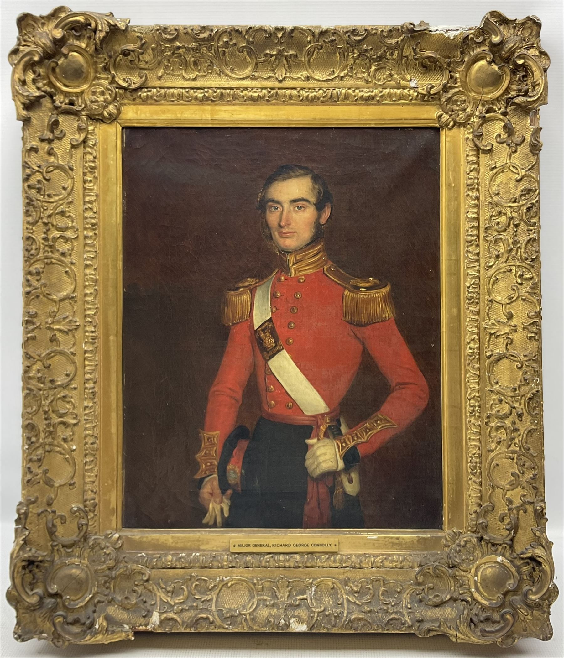 English School (Mid 19th century): Portrait of Major General Richard George Connelly - Image 2 of 8