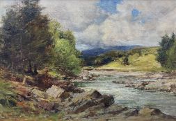 Owen Bowen (Staithes Group 1873-1967): The River Wharfe between Burnsall and Grassington