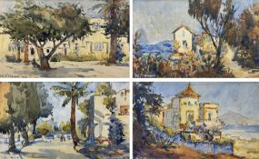 William J Mann (Scarborough early 20th century): 'The City Square Las Palmas' 'Gran Canaria' 'The Ro