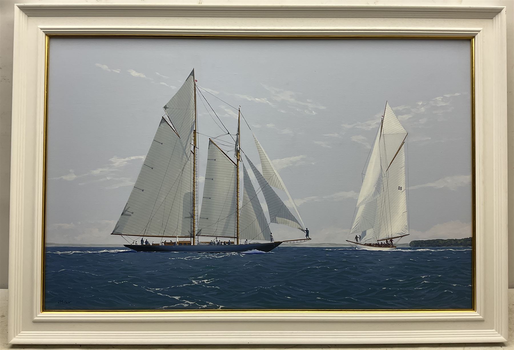 James Miller (British 1962-): 'Mariette and Tuiga off Cowes - Westward Cup 2010' - Image 2 of 4