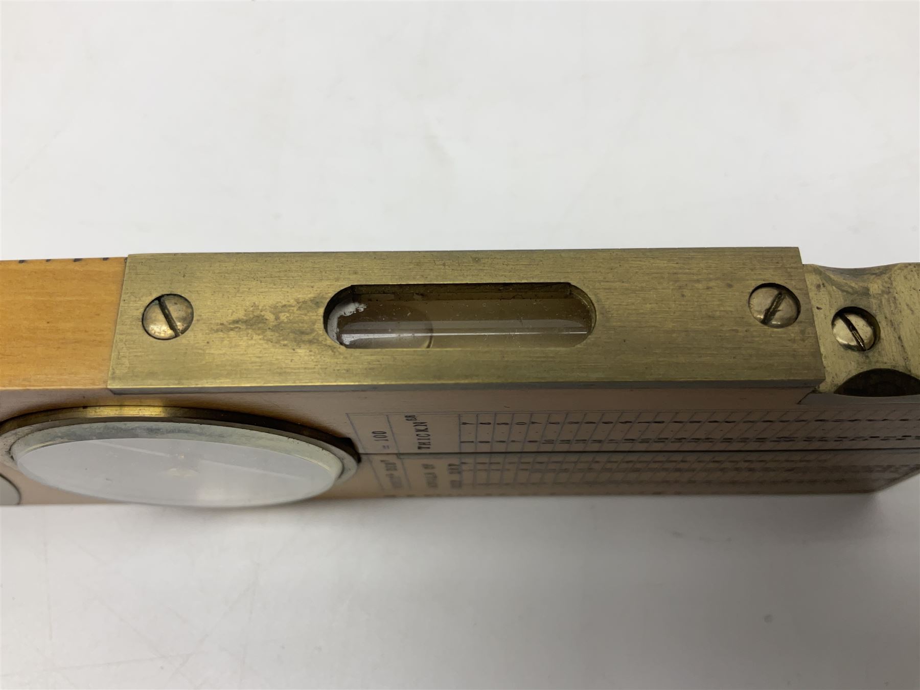 Late 19th/early 20th century boxwood and brass clinometer rule by Stanley - Image 11 of 18
