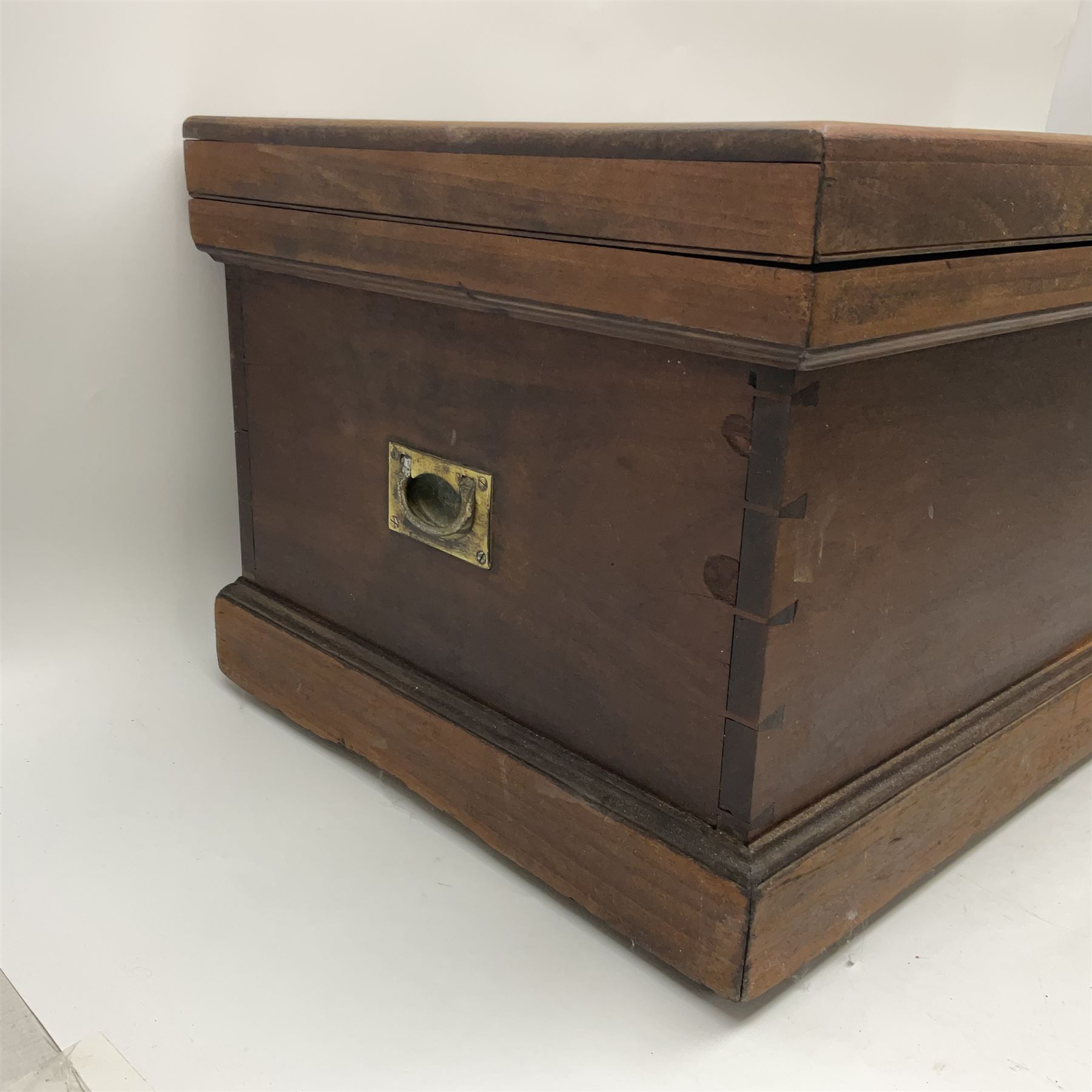 19th century teak chest - Image 3 of 11