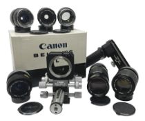 Collection of Canon lenses