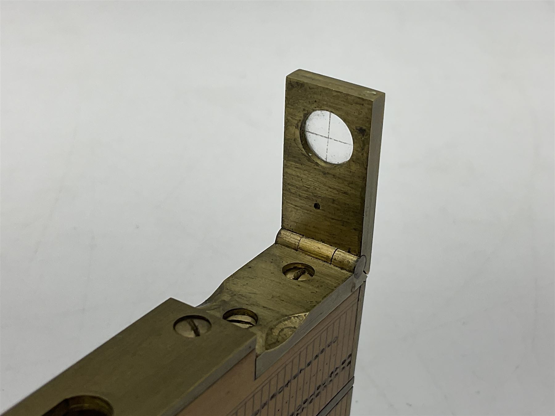 Late 19th/early 20th century boxwood and brass clinometer rule by Stanley - Image 10 of 18