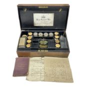 19th century apothecary leather carrying case