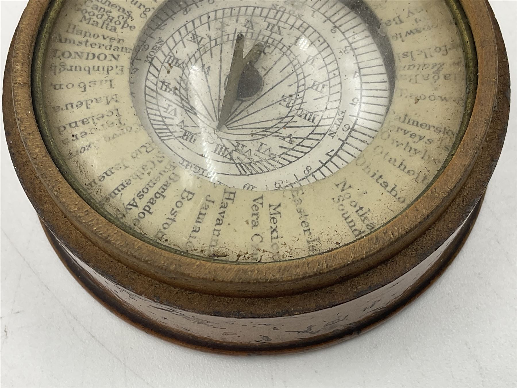 19th century pocket sundial compass pantochronometer - Image 5 of 12