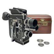 Paillard Bolex H16 RX5 cine camera body with turret for interchangeable lenses