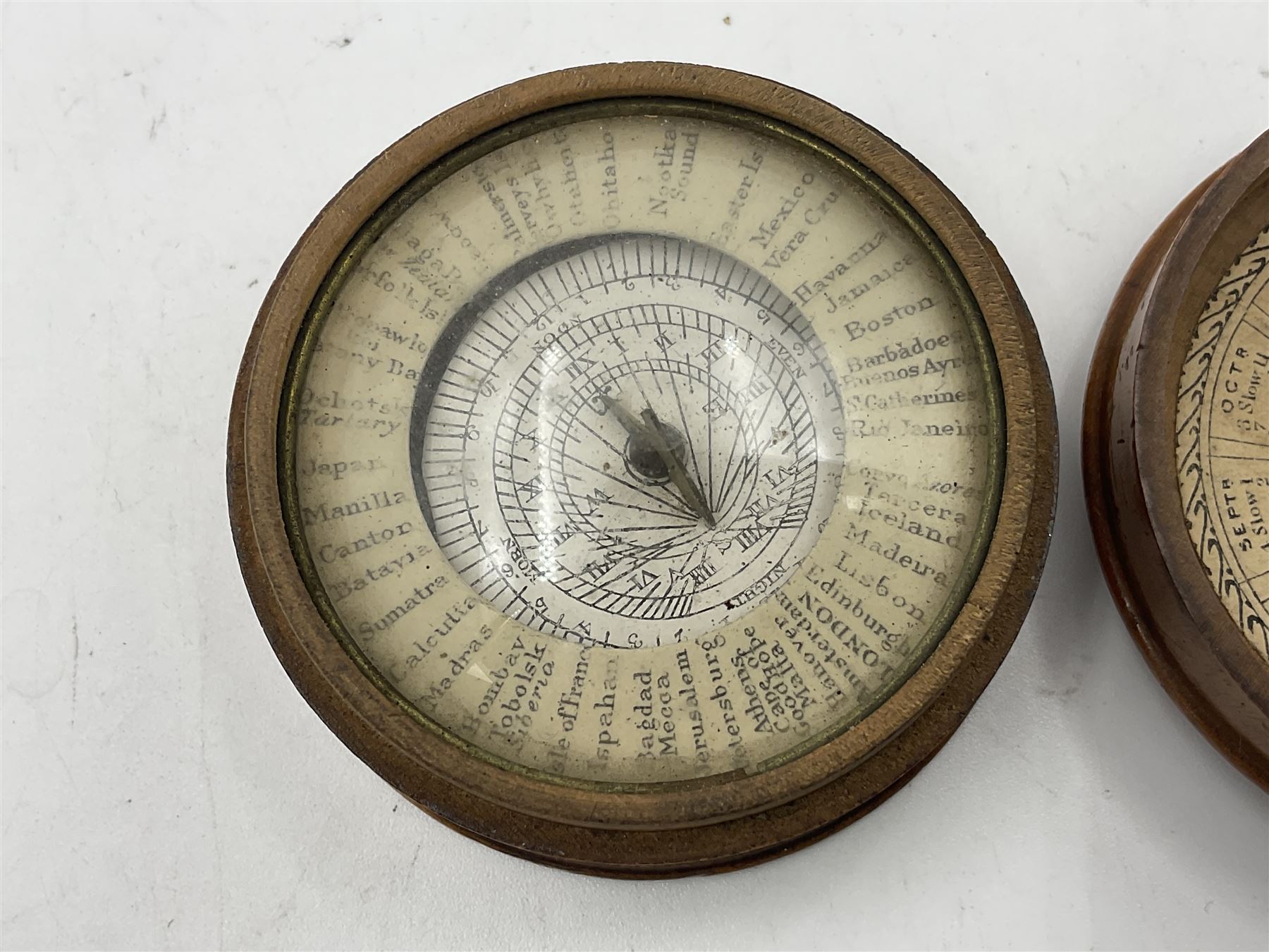 19th century pocket sundial compass pantochronometer - Image 4 of 12