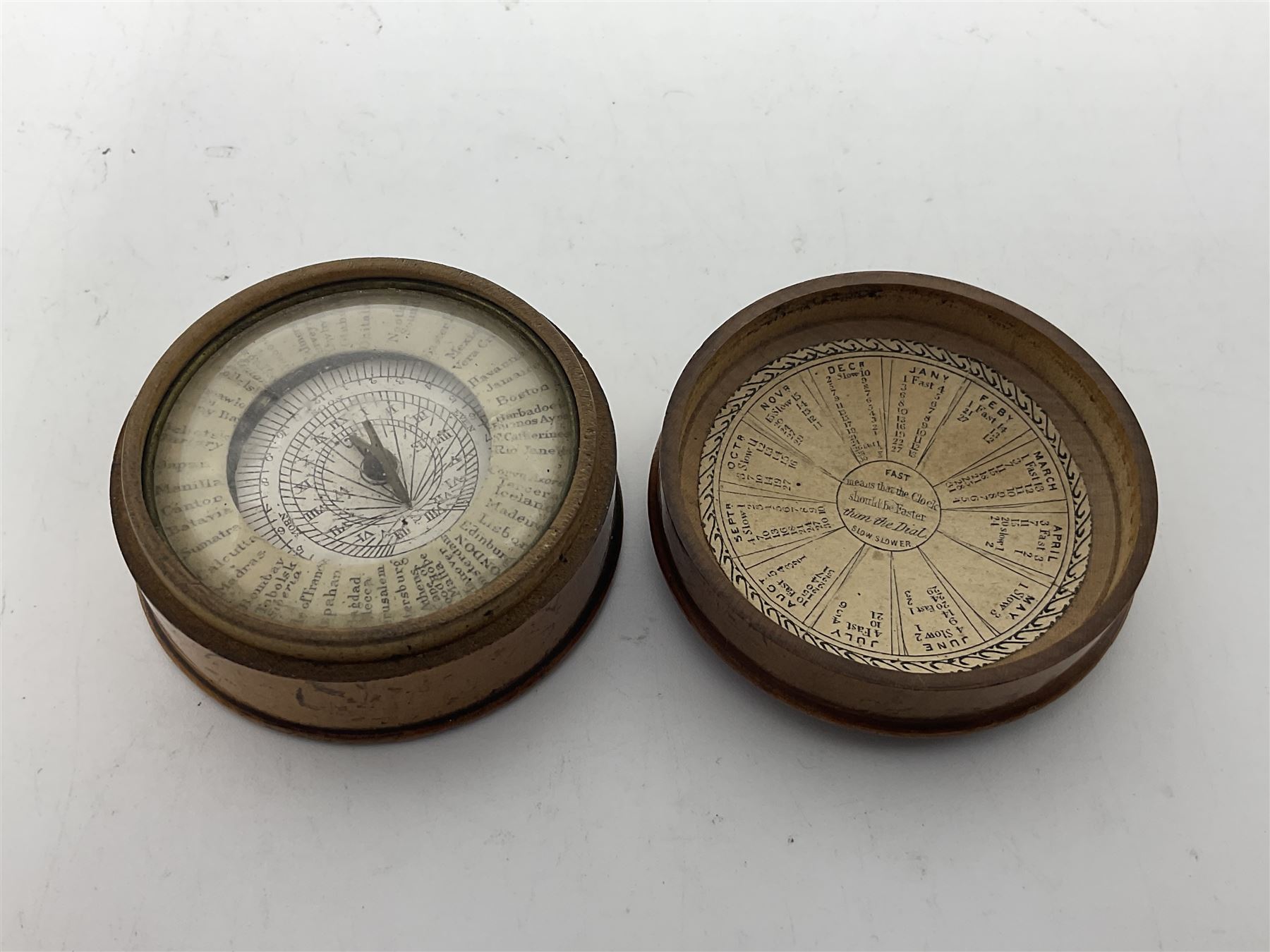 19th century pocket sundial compass pantochronometer - Image 11 of 12