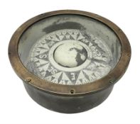 Ship's brass cased compass