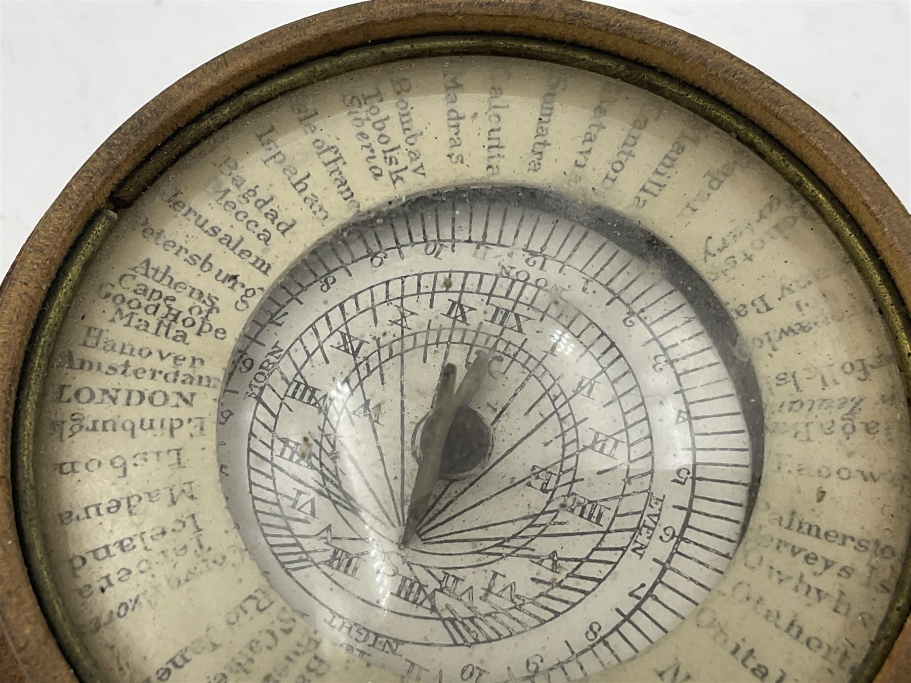 19th century pocket sundial compass pantochronometer - Image 3 of 12